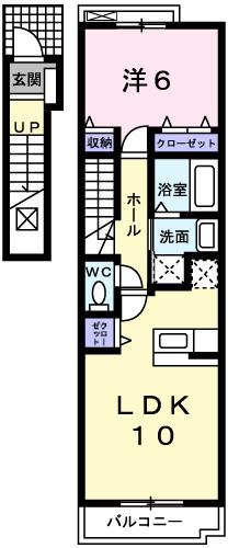 エクセラン則直Ⅲ（203） 間取り図画像