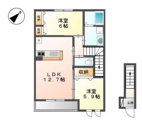 レガートⅡ 間取り図画像