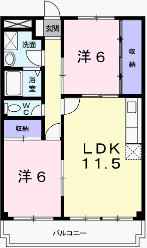 レジデンスＫ１（202） 間取り図画像