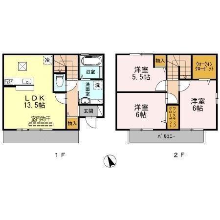 メゾン　クレール（2番館） 間取り図画像