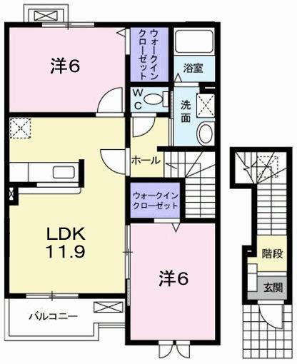 ラルジュ　フォンテーヌⅢ（202） 間取り図画像