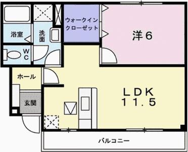 エクセラン國木Ⅰ（102） 間取り図画像