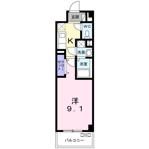 クレール（205） 間取り図画像