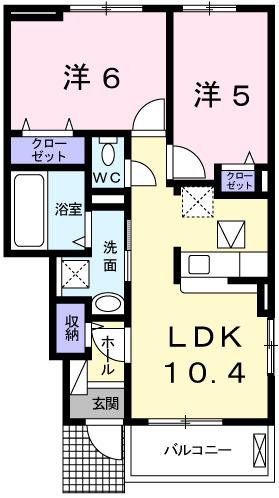 エアリーⅡ（103） 間取り図画像