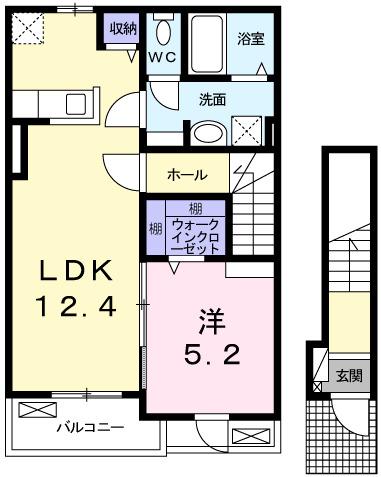 カーサ・ヴィラジオⅡ（202） 間取り図画像