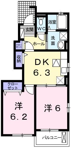 シン．シン．ハウスＣ（101） 間取り図画像