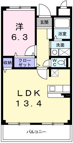 メゾン・ジエルメＭ（203） 間取り図画像