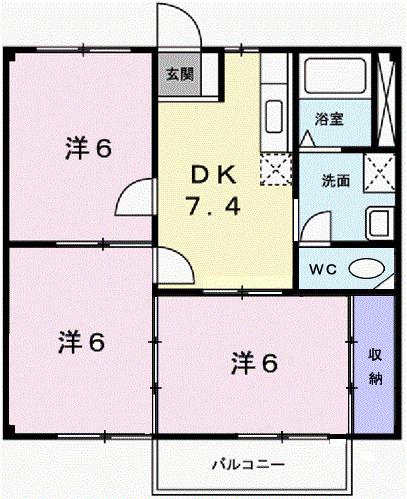 ニューシティＫ＆Ｍ（203） 間取り図画像
