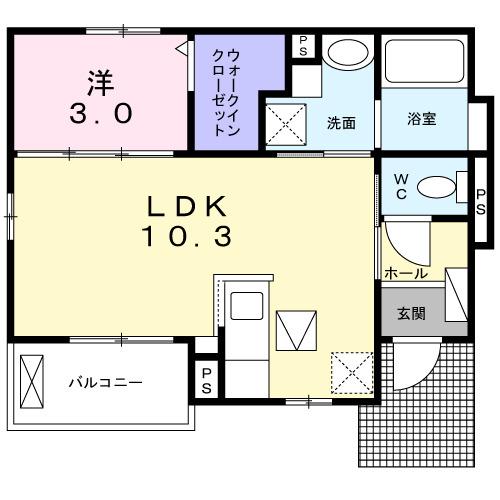 ブリーズ揖保川（101） 間取り図画像