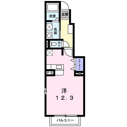 マーカスＢ（104） 間取り図画像