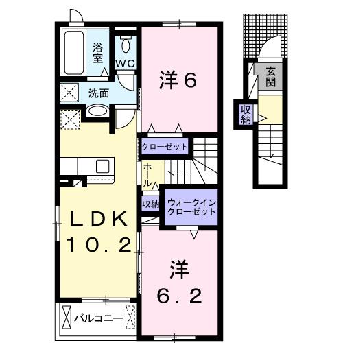 フォレストヴィラ（204） 間取り図画像