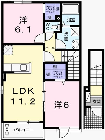 グランデ光祥２（201） 間取り図画像