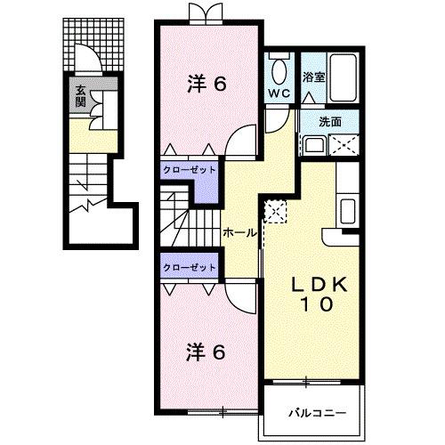 シャンティ・アイ　弐番館（202） 間取り図画像