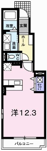 ラフレシールあぼしＢ（104） 間取り図画像