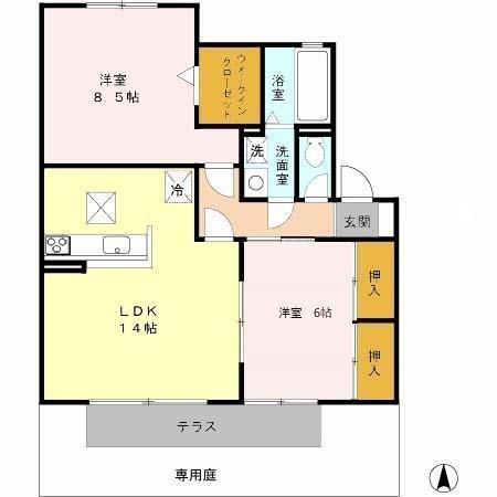プラシード浜（102） 間取り図画像