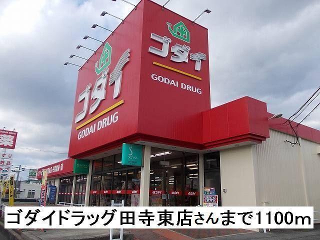 ゴダイドラッグ田寺東店さん：1100m