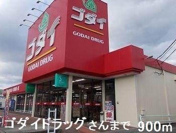 ゴダイドラッグさん：900m