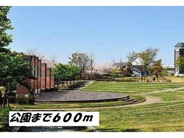 戸田川緑地公園：600m