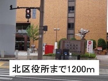 北区役所：1200m