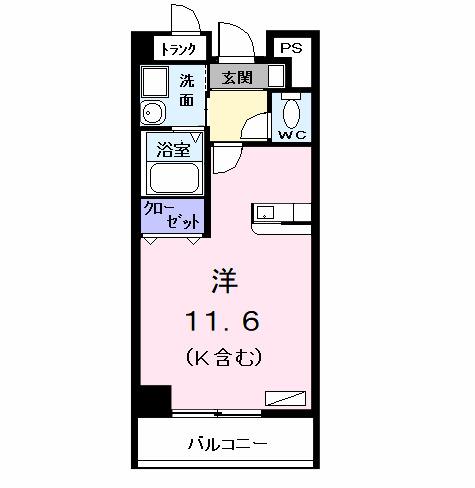 メゾンカルム（106） 間取り図画像