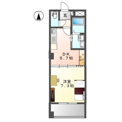 リバパレス鶴舞 間取り図画像