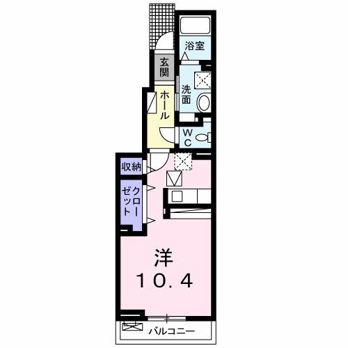 ルミエール中坪（102） 間取り図画像
