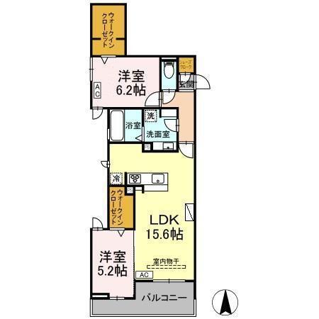 サンカーム つるまい（303） 間取り図画像