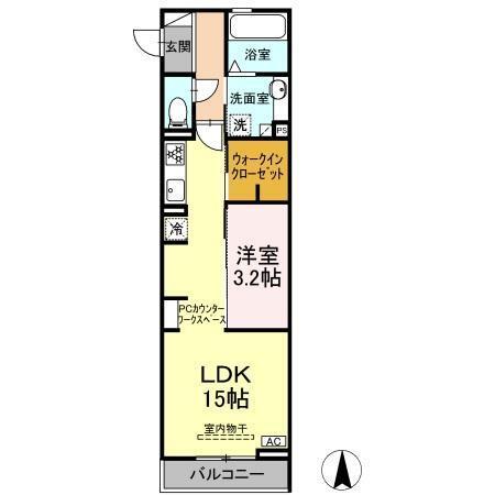 アスティオン　いわき（201） 間取り図画像