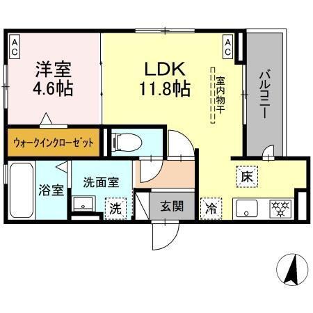 プレタクチュール中根町（103） 間取り図画像