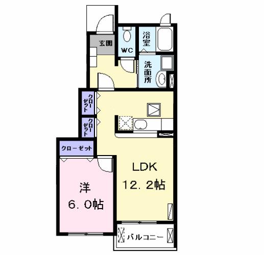ガ−デンスクエアＢ（102） 間取り図画像