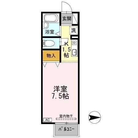セジュール池端パーク　Ａ棟（205） 間取り図画像