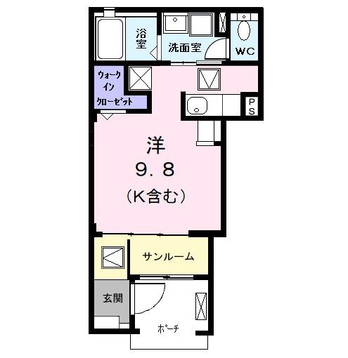 ｉｚｕｍｉ１（イズミ１）（101） 間取り図画像