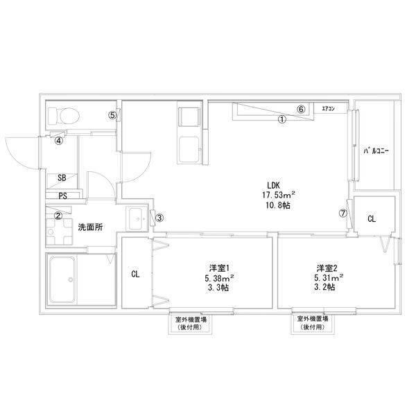  間取り図写真