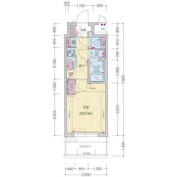 プレサンス太閤通駅前デュプル（508） 間取り図画像