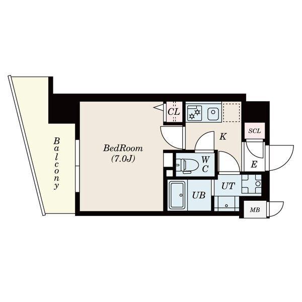 S-RESIDENCE浅間町（402） 間取り図画像
