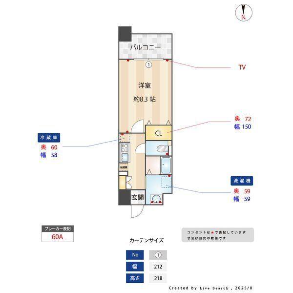 S-FORT浄心（9C） 間取り図画像