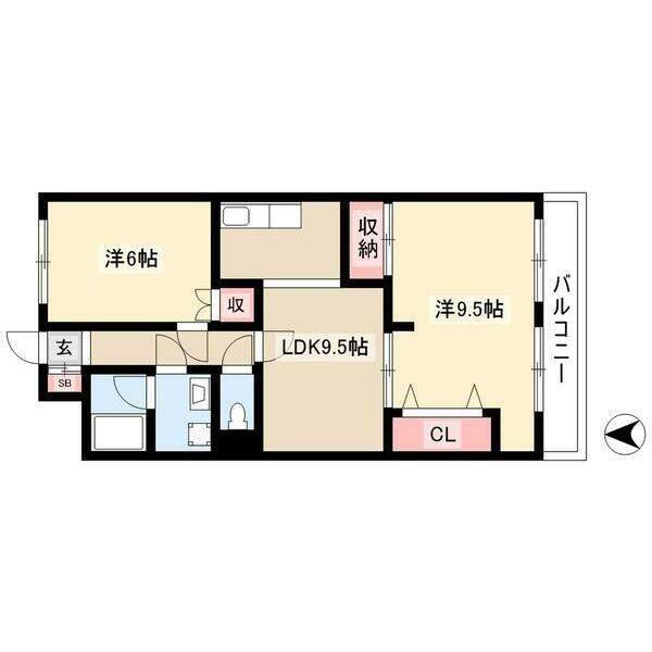 ロイヤルマンション横井（302） 間取り図画像