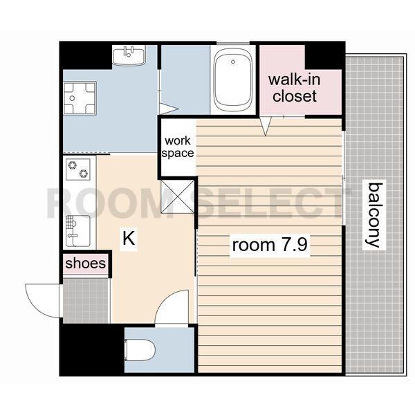 退去前の為、画像は別部屋となります。