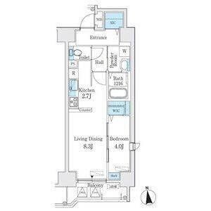 プレイズシード浄心（103） 間取り図画像