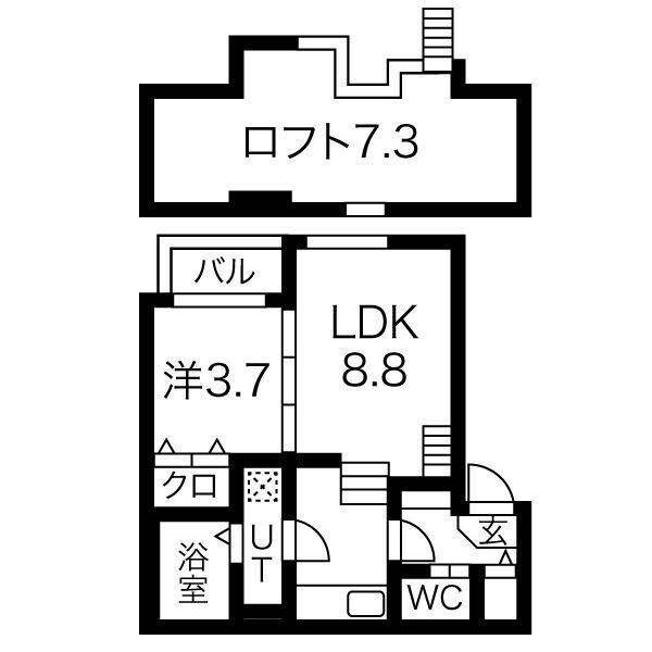 ディアマンテ（203） 間取り図画像