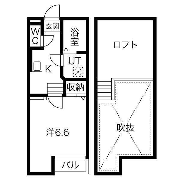 画像は203号室になります。