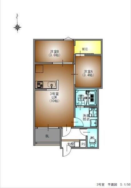 間取り図写真