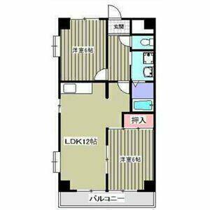 コーポラス小出（2B） 間取り図画像