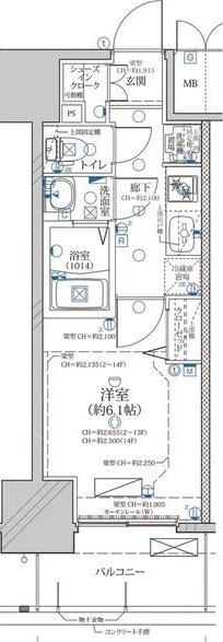 ディアレイシャス浅間町III（1004） 間取り図画像