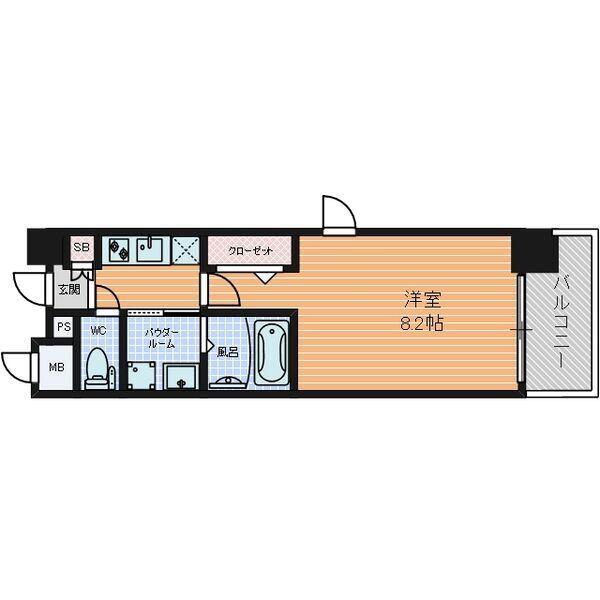 パルティール名駅北（806） 間取り図画像