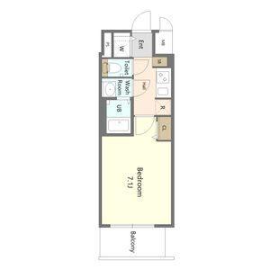 S-RESIDENCE名古屋菊井aline（1307） 間取り図画像