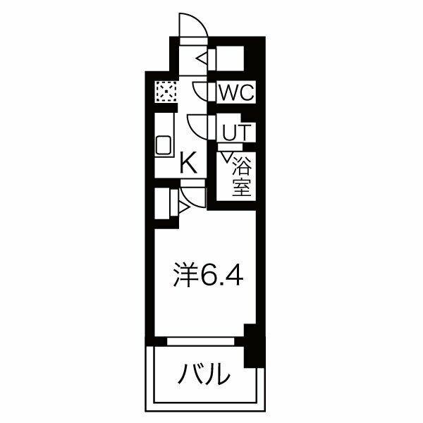 メイクス名駅南Ⅱ（703） 間取り図画像