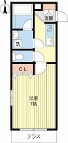 アウルズ香呑（105） 間取り図画像