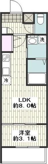 MOVE中村公園SOUTHII（303） 間取り図画像