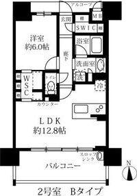 グランパセオ名駅那古野（1402） 間取り図画像